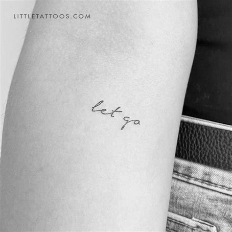 Let Go Temporary Tattoo Set Of 3 Temporary Little Tattoos Let Go Temporary Tattoo Set Of 3 Temporary Little Tattoos