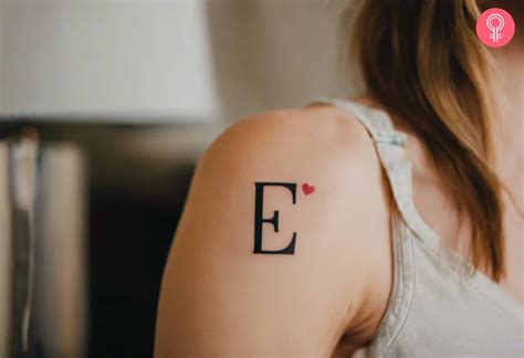 Letter E Tattoos