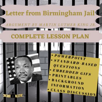 Letter From Birmingham Jail Lesson Plan By English Is Fundamental Letter From Birmingham Jail Lesson Plan By English Is Fundamental