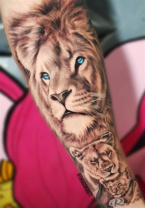 Lion Eyes Forearm Tattoo Watercolor Tattoo Design