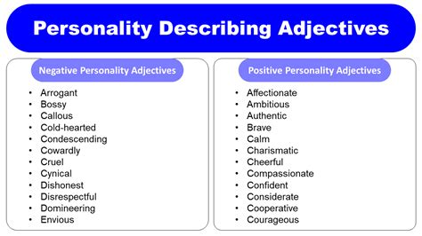 List Of Personality Describing Adjectives Grammarvocab List Of Personality Describing Adjectives Grammarvocab