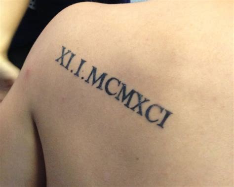 Looking Cool Roman Numeral Tattoo Looking Cool Roman Numeral Tattoo
