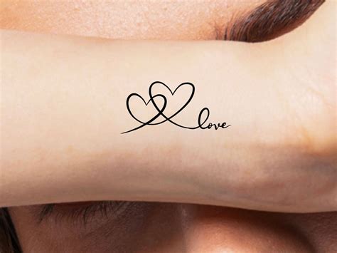 Love Tagged Infinity Hearts Little Tattoos
