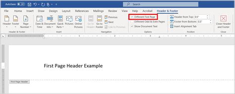 Make The First Page Header Or Footer Different In Word Citizenside