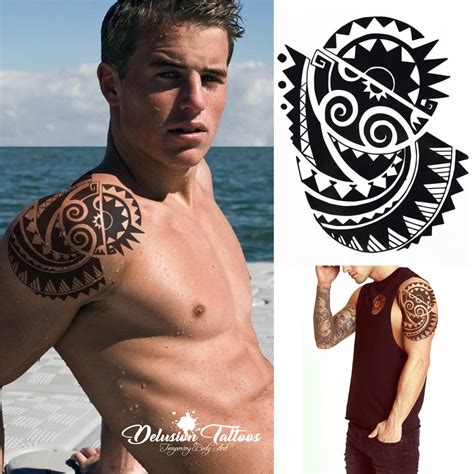 Maori Sun Temporary Tattoo Sun Earth Tribal Mens Womens Polynesian Sticker Ebay Uk Maori Sun Temporary Tattoo Sun Earth Tribal Mens Womens Polynesian Sticker Ebay Uk