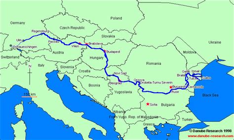 Map Of The Danube As It Winds Its Way Through 10 Countries Map By Mic Download Scientific Diagram