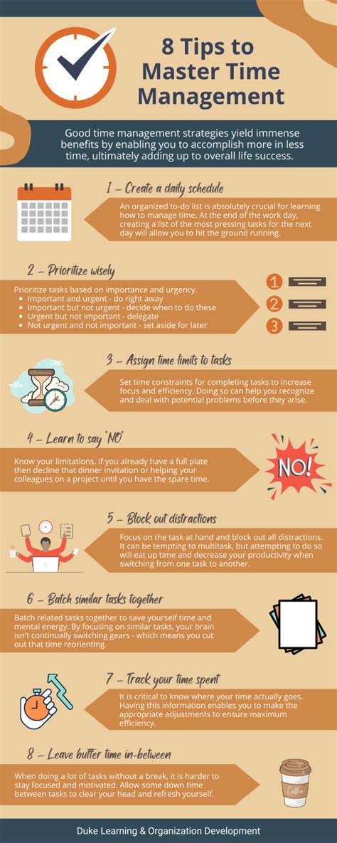 Master Time Management And Increase Productivity Duke Learning And Organization Development