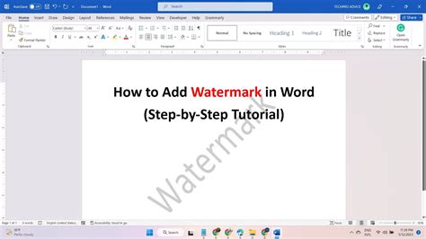 Mastering Ms Word How To Add Watermark And Protect Your Document Step By Step Tutorial Youtube Mastering Ms Word How To Add Watermark And Protect Your Document Step By Step Tutorial Youtube