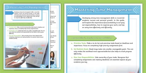 Mastering Time Management A Guide For Grade 9S