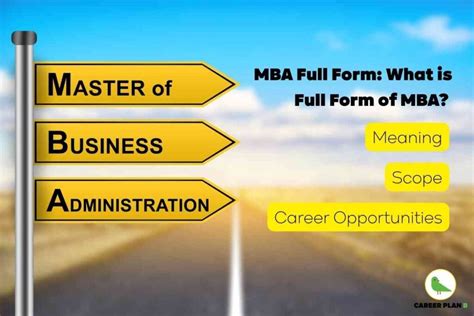Mba Full Form Meaning Scope Career Options Career Plan B