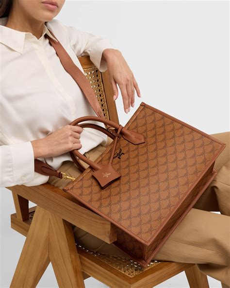 Mcm Lauretos Monogram Canvas Tote Bag Neiman Marcus Mcm Lauretos Monogram Canvas Tote Bag Neiman Marcus