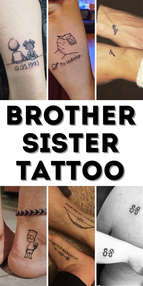 Meaningful Brother Sister Tattoo Ideas Unique Designs Matching Sibling Tattoos And Quotes