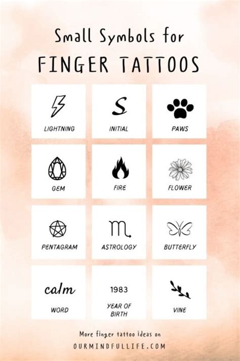 7 Symbolic Finger Tattoos
