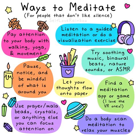 Meditation Types For Busy Brains Self Love Rainbow