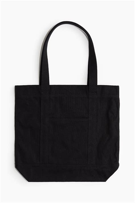 Men S Black Canvas Tote Bag H Amp M Ca Men S Black Canvas Tote Bag H Amp M Ca