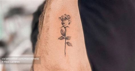 Micro Realistic Rose Tattoo On The Forearm