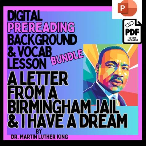 Mlk Lessons Bundle I Have A Dream Birmingham Jail Powerpoint Mlk Lessons Bundle I Have A Dream Birmingham Jail Powerpoint