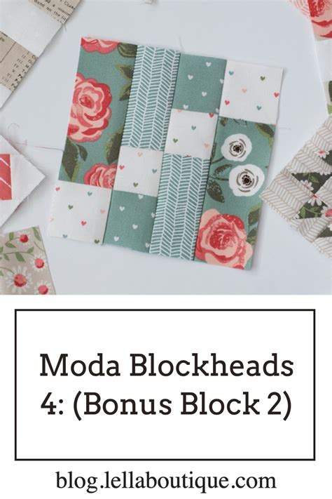 Moda Blockheads 4 Free Block Of The Week Block 10 Artofit