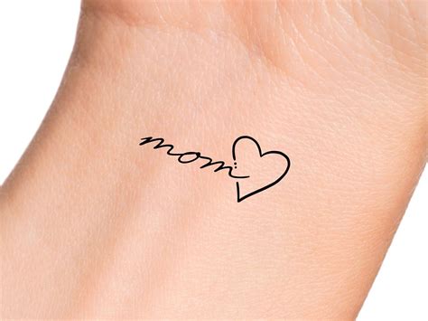 Mom Heart Tattoo Embroidery Design At Graig White Blog
