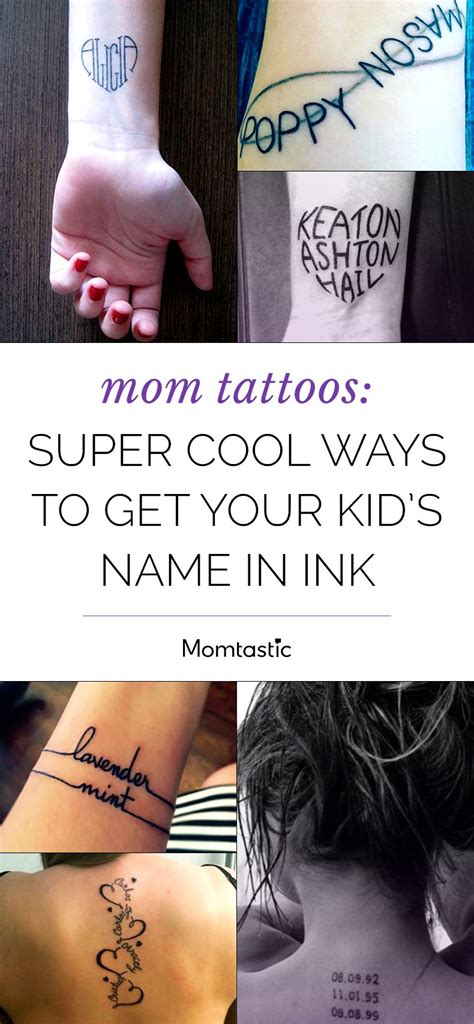 Mom Tattoos Super Cool Ways To Get Your Kid S Name In Ink Mom Tattoos Super Cool Ways To Get Your Kid S Name In Ink