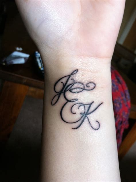 Monogram Initials Revolver Tattoo Monogram Initials Revolver Tattoo