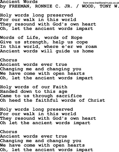 Most Popular Church Hymns And Songs Ancient Words Lyrics Pptx And Pdf Most Popular Church Hymns And Songs Ancient Words Lyrics Pptx And Pdf