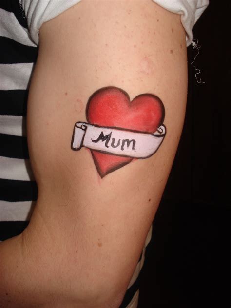 Mother Love Heart Tattoos