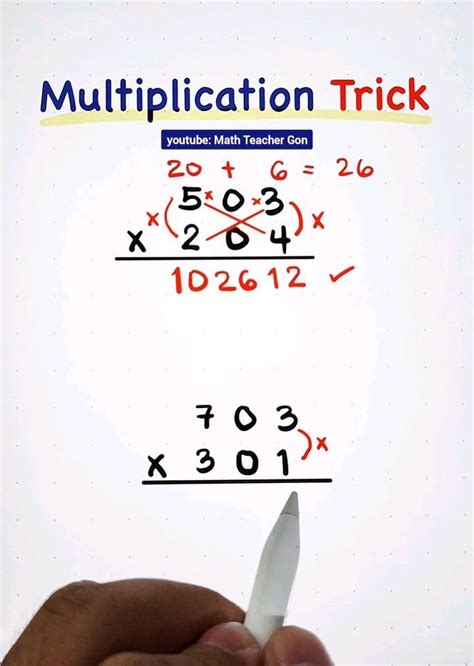 Multiplication Tricks And Methods Multiplication Tips And Tricks