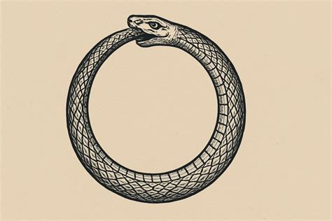 Mumuoriental Ouroboros A Snake Eating Its Own Tail Endless Cycles Renewal And Eternity With Brushstrokes Mumuoriental Ouroboros A Snake Eating Its Own Tail Endless Cycles Renewal And Eternity With Brushstrokes