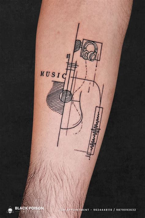 Music Themed Tattoos Tattoo Inspirations For Music Lovers