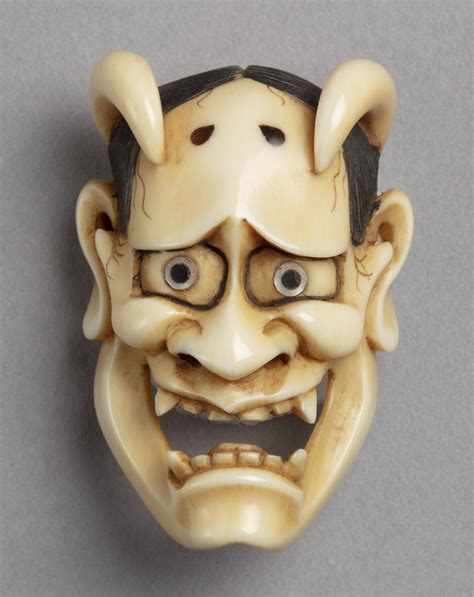 Netsuke Shaped Like A Hannya Mask Japan Meiji Period Around 1900 1400X1765 R Artefactporn Netsuke Shaped Like A Hannya Mask Japan Meiji Period Around 1900 1400X1765 R Artefactporn