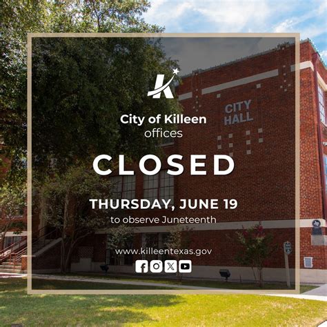 News Flash City Offices Closed On Wednesday June 19 In Ob