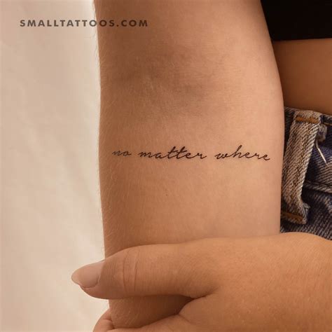No Matter Where Temporary Tattoo Set Of 3 Small Tattoos No Matter Where Temporary Tattoo Set Of 3 Small Tattoos