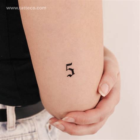 Number 5 Temporary Tattoo Get It Here Number 5 Temporary Tattoo Get It Here