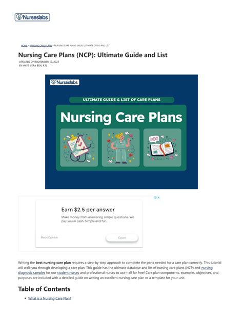 Nursing Care Plan Ncp Ultimate Guide List 2026 Update Nurseslabs