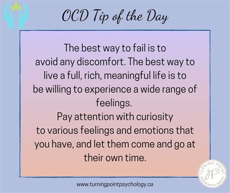 Ocd Tip Of The Day Accept Discomfort Ocd Tip Of The Day Accept Discomfort