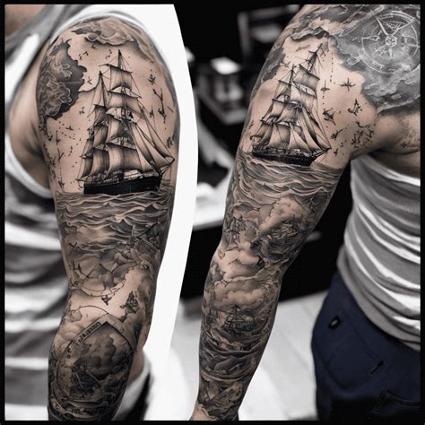Ocean Sleeve Tattoos For Guys Ocean Sleeve Tattoos For Guys