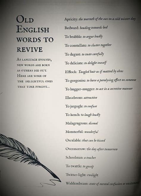 Old English Words To Revive The Writers For Hire Old English Words To Revive The Writers For Hire