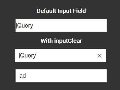 One Click Input Clearing With Jquery Clearable Input Free Jquery Plugins One Click Input Clearing With Jquery Clearable Input Free Jquery Plugins