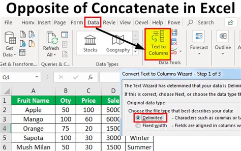 Opposite Of Concatenate In Excel Reverse Concatenate