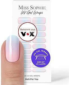 Original Miss Sophie Uv Gel Nagelfolien I 20 Ultra D Nne Nagellack Streifen Mit Farbverlauf Original Miss Sophie Uv Gel Nagelfolien I 20 Ultra D Nne Nagellack Streifen Mit Farbverlauf