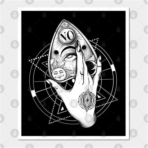 Ouija Board Tattoo Hand White Ouija Board Posters And Art Prints Teepublic