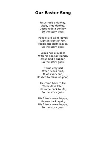 Our Easter Song Early Years Amp Ks1 Easter Song Music For Eyfs Nursery Preschool Reception Ks1