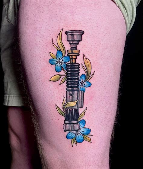 Patrick Oleson Starwars Lightsabers Best Omaha Tattoo Green Fox Tattoo