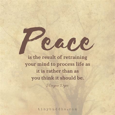 Peace Is The Result Of Retraining Your Mind Peace Is The Result Of Retraining Your Mind To
