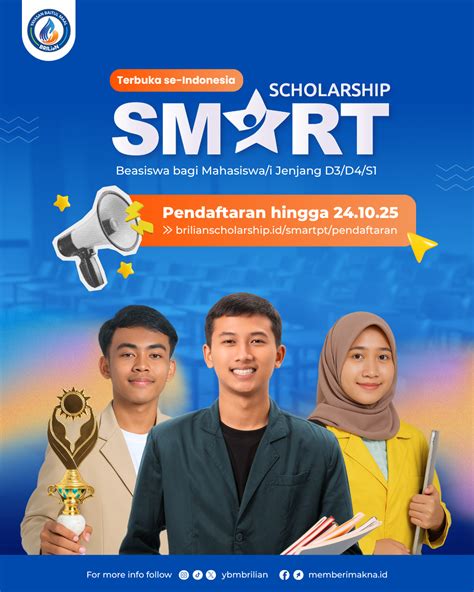 Pendaftaran Smart Scholarship Pt 2025 Kembali Dibuka Terbuka Untuk Mahasiswa Semester 1 Jenjang D3 D4 S1 Dari Seluruh Perguruan Tinggi Di Indonesia Cek Syarat Dan Kualifikasinya Di Postingan Ini Lalu Segera Daftarkan Dirimu Melalui Pendaftaran Smart Scholarship Pt 2025 Kembali Dibuka Terbuka Untuk Mahasiswa Semester 1 Jenjang D3 D4 S1 Dari Seluruh Perguruan Tinggi Di Indonesia Cek Syarat Dan Kualifikasinya Di Postingan Ini Lalu Segera Daftarkan Dirimu Melalui