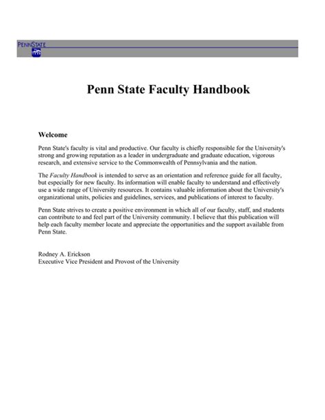 5 Tips Penn Faculty Handbook
