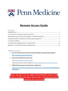 Penn Remote Access Made Easy