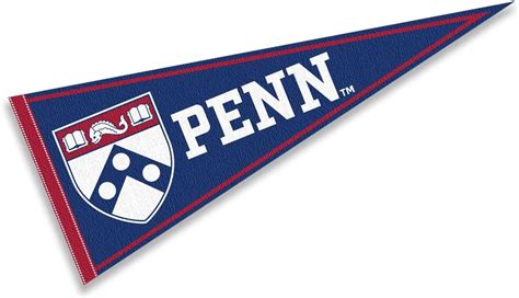 Penn School Banner University Of Pennsylvania Pennant Official 12X30 Inch Felt Pennant Flag College Pennant