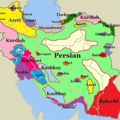 Persian Language Map The Persian Language A Thousand Years Of The